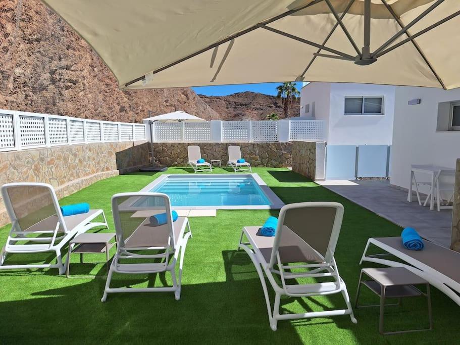 Malibu Mogan Secret Pool Villa - Piscina Privada Y Climatizada - Exclusive Heated Pool La Playa de Tauro Exterior photo